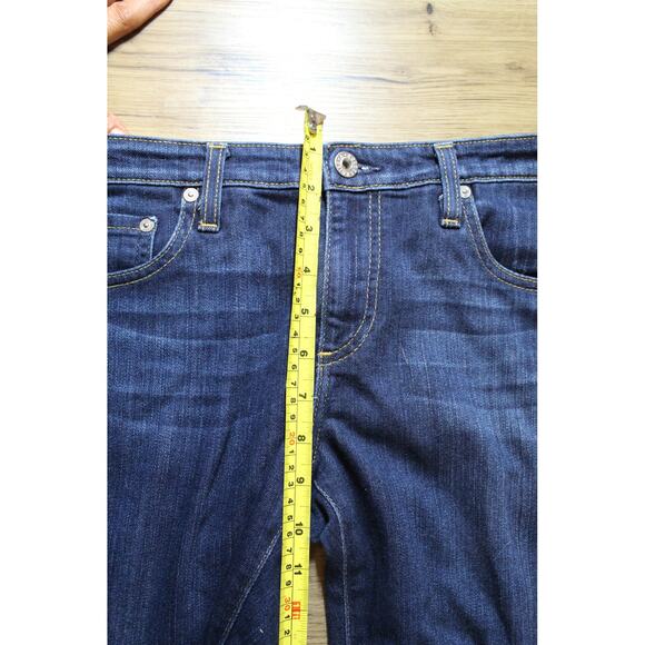 AG Adriano Goldschmied The Stevie Slim Straight Jeans Medium Wash Women Size 31 - Picture 5 of 9